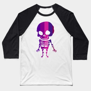 Ultra violet skeleton Baseball T-Shirt